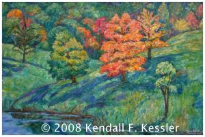 Blue Ridge Parkway Artist is Running around in Circles and Look to your left...
